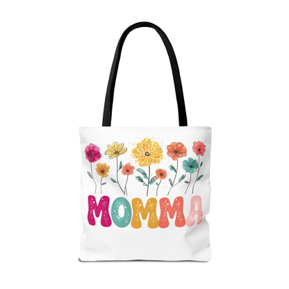 Colorful Floral Momma Tote Bag - Perfect Gift for Mother's Day & Everyday Use