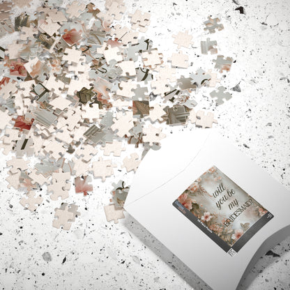 Bridesmaid Puzzle Proposal Gift – Will you be my Bridesmaid? | Floral Bridal Party Reveal Keepsake | Wedding Proposal Idea