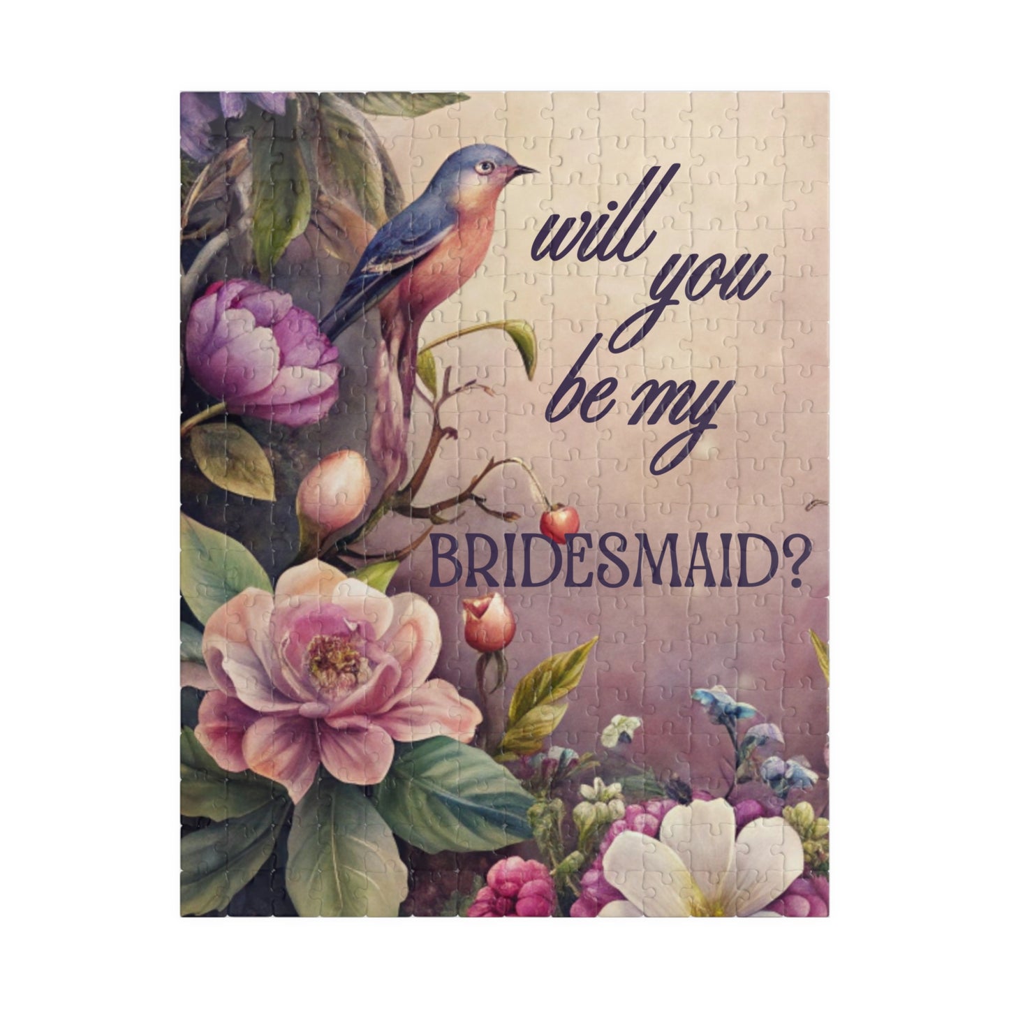 Bridesmaid Puzzle Proposal Gift – Will you be my Bridesmaid? | Floral Bridal Party Reveal Keepsake | Wedding Proposal Idea