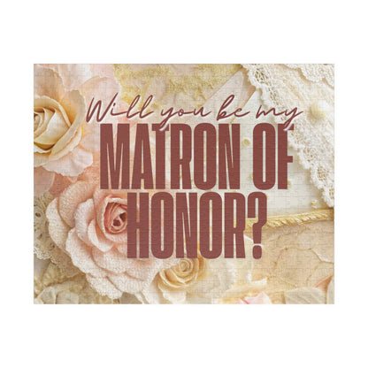 Will You Be My Matron of Honor Puzzle | Matron of Honor Proposal | Bridal Party Proposal Gift | Wedding Asking Puzzle