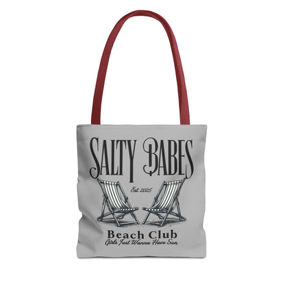 Salty Babes Beach Club Tote Bag – Perfect for Sun-Loving Women