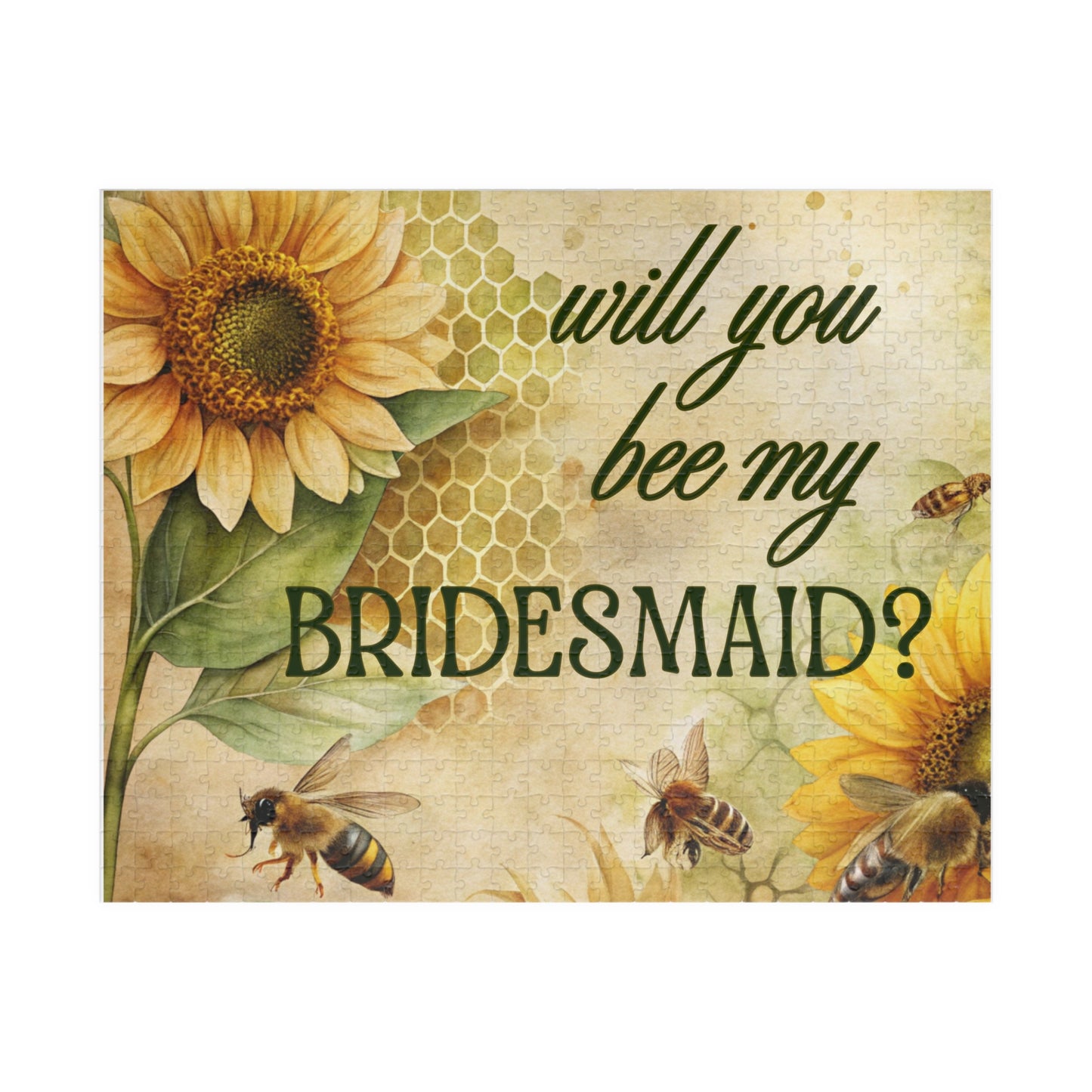 Will You Be My Bridesmaid Puzzle | Will you BEE My Bridesmaid Proposal | Bridal Party Proposal Gift | Wedding Asking Puzzle