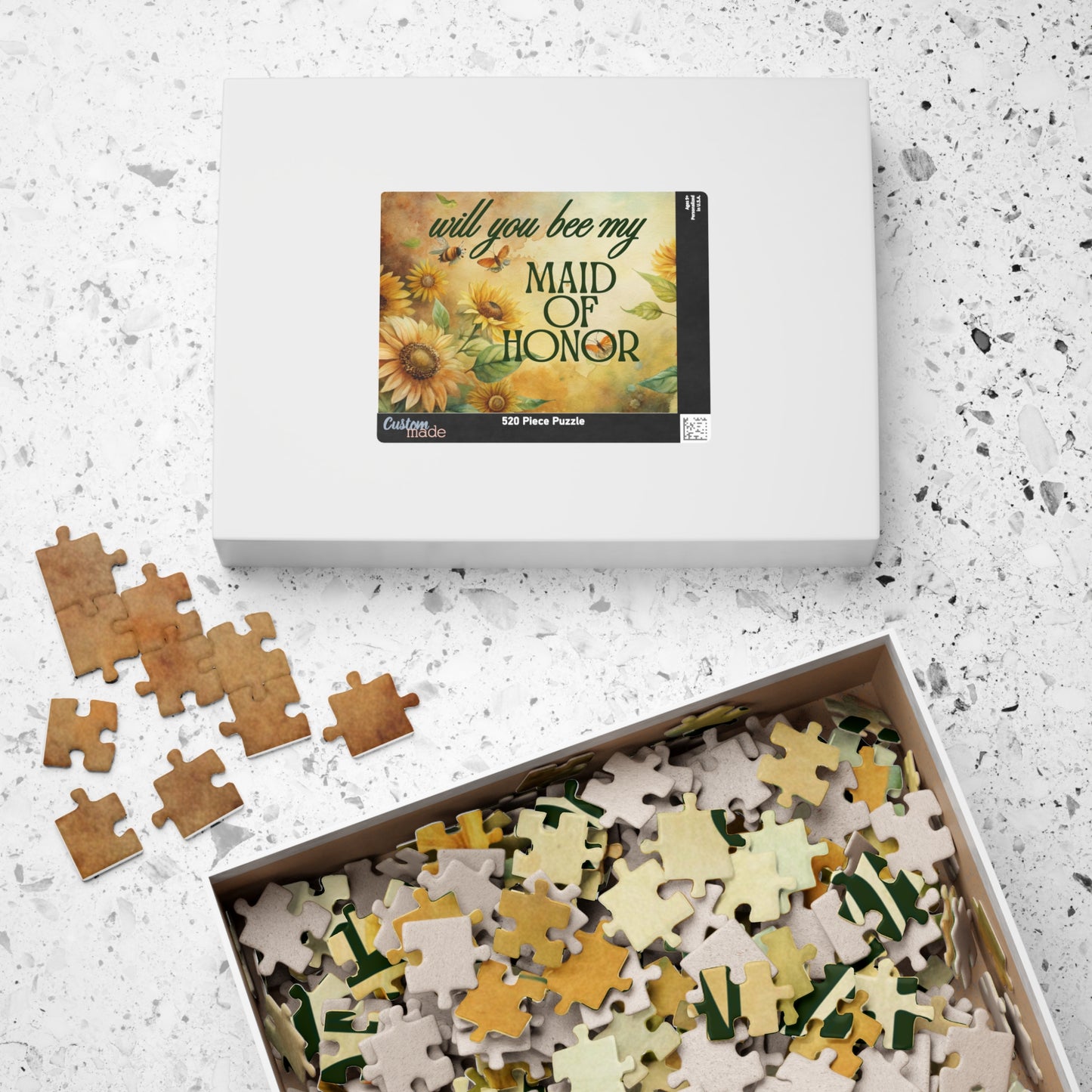 Will You Be My Maid of Honor Puzzle | Will you BEE My Maid of Honor Proposal | Bridal Party Proposal Gift | Wedding Asking Puzzle