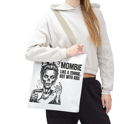 Funny "Mombiel Like a Zombie, but with Kids" Tote Bag - Perfect for Moms and Mother's Day Gift Ideas