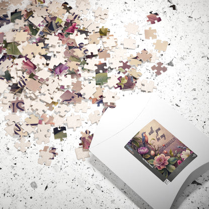 Bridesmaid Puzzle Proposal Gift – Will you be my Bridesmaid? | Floral Bridal Party Reveal Keepsake | Wedding Proposal Idea