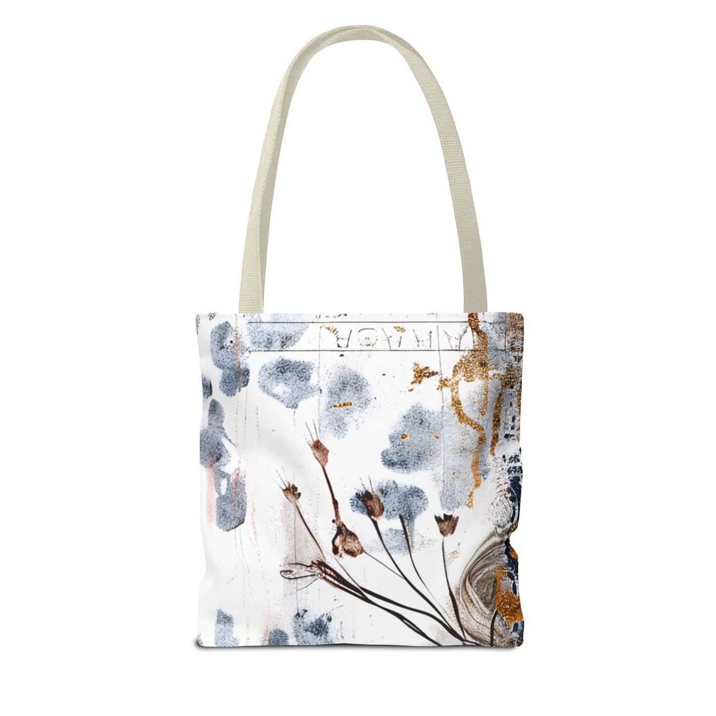 Floral Art Tote Bag - Daisies, Animal and Denim Print Stylish & Functional for Everyday Use