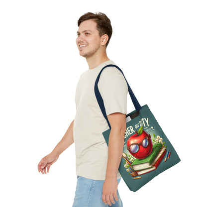 Fun Teacher Tote Bag - 'Teacher Off Duty' Design, Perfect for Back to School & Teacher Appreciation