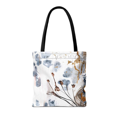 Floral Art Tote Bag - Daisies, Animal and Denim Print Stylish & Functional for Everyday Use