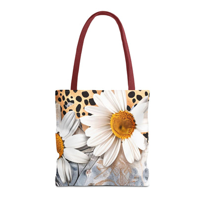 Floral Art Tote Bag - Daisies, Animal and Denim Print Stylish & Functional for Everyday Use