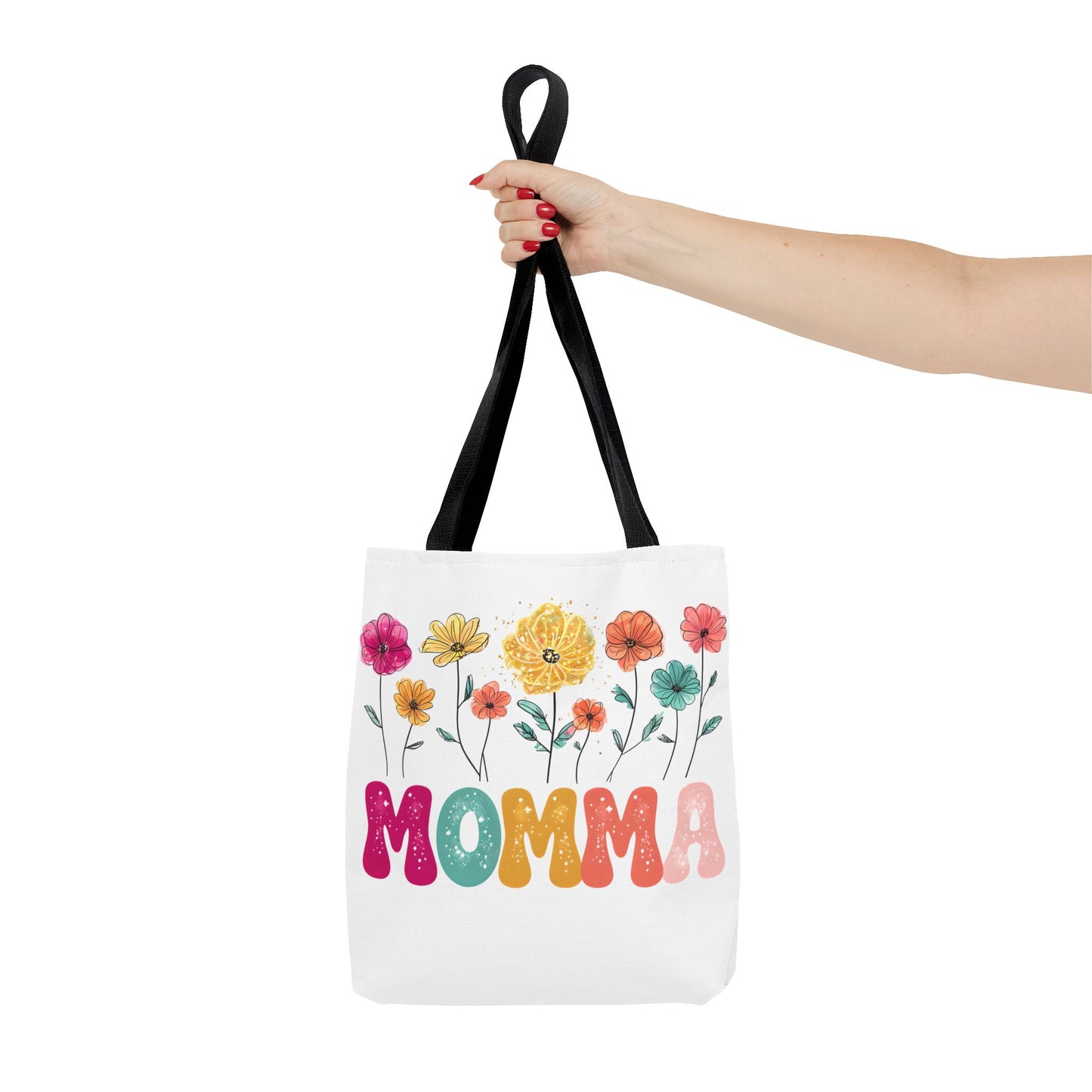 Colorful Floral Momma Tote Bag - Perfect Gift for Mother's Day & Everyday Use