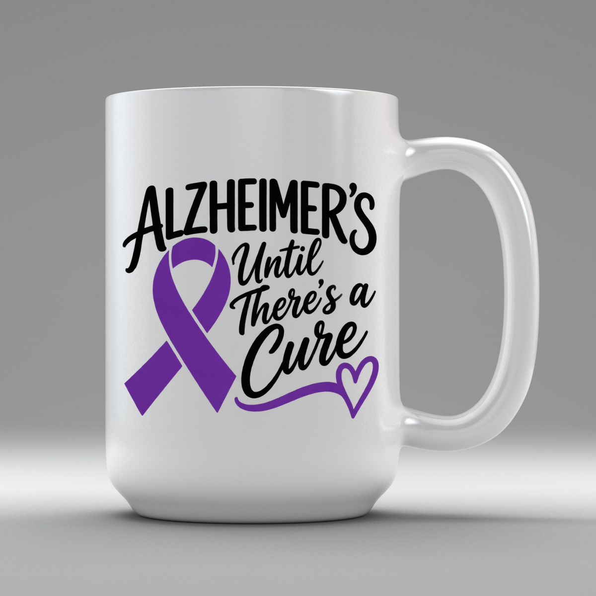 Alzheimer’s Until There’s a Cure Awareness Vinyl Decal