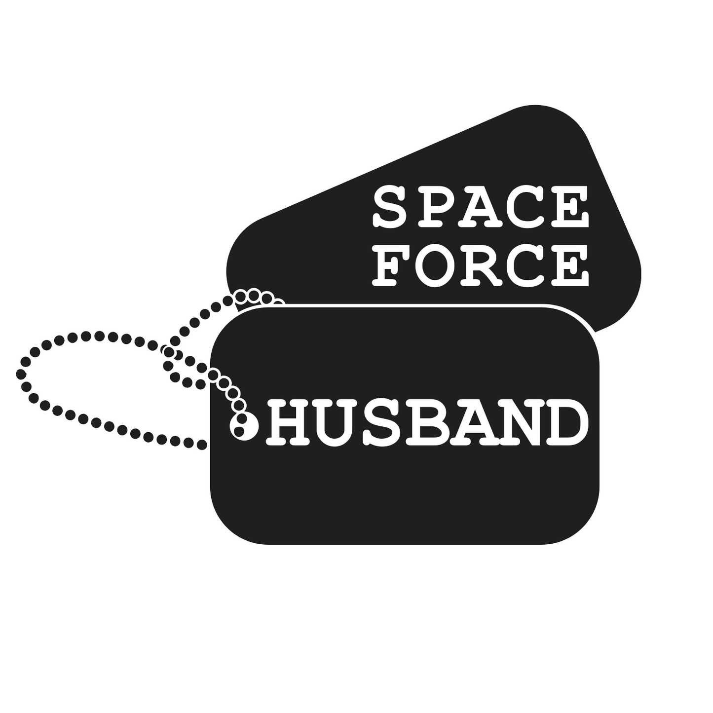 Custom Military Dog Tag Vinyl Decal – Personalized Army, Navy, Air Force, Marine, Space Force & Coast Guard Vinyl Decal for Windows cup and more