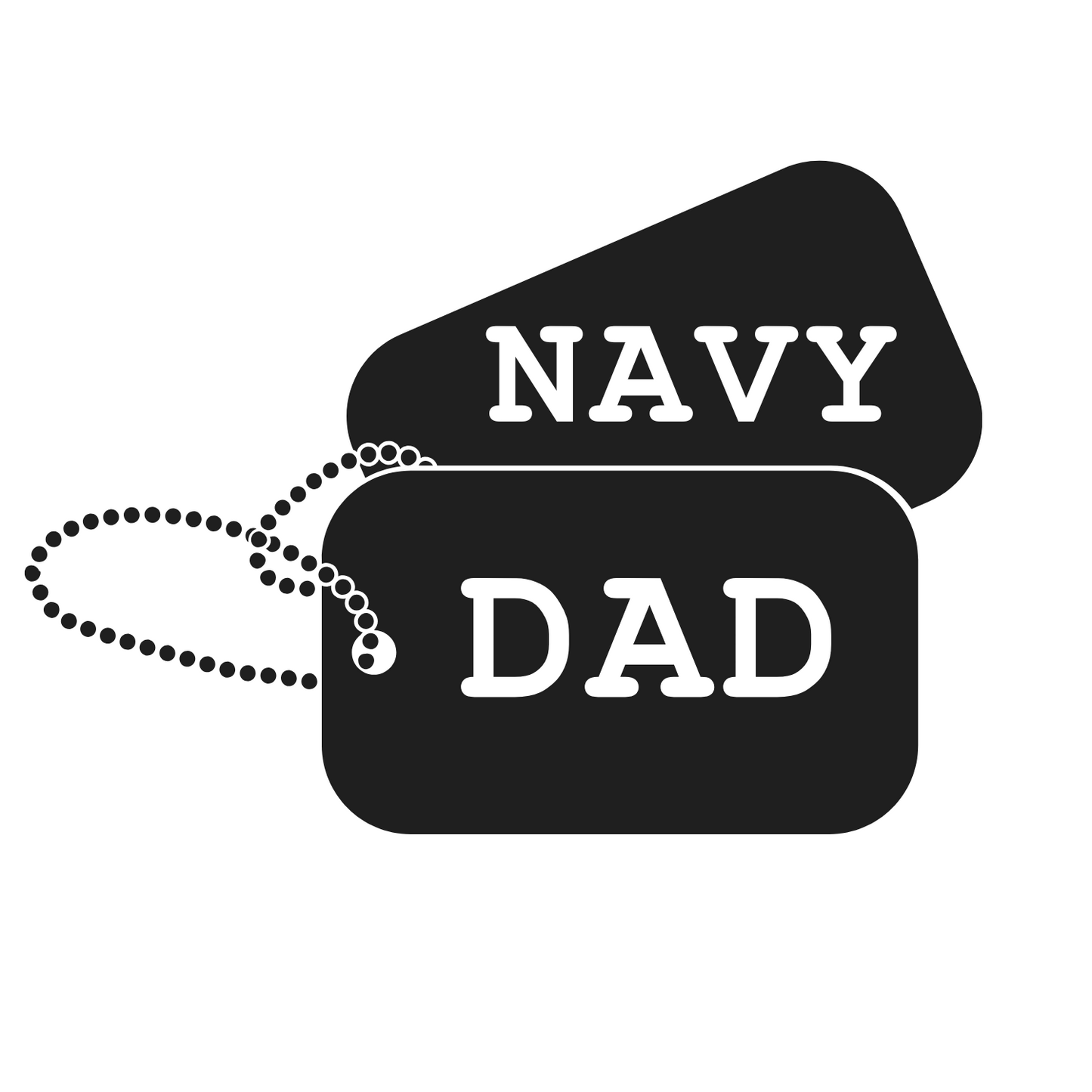 Custom Military Dog Tag Vinyl Decal – Personalized Army, Navy, Air Force, Marine, Space Force & Coast Guard Vinyl Decal for Windows cup and more