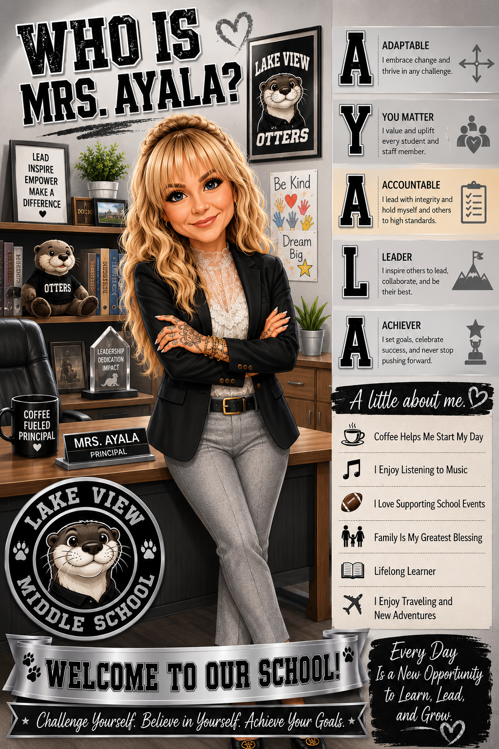 CUSTOM TEACHER & STAFF "ABOUT ME" POSTER | Personalized Back to School Digital Download
