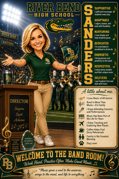CUSTOM TEACHER & STAFF "ABOUT ME" POSTER | Personalized Back to School Digital Download