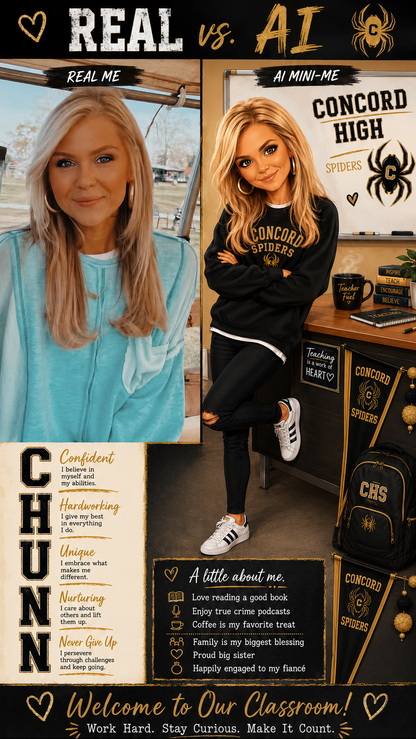 Custom Teacher "About Me" Poster – Personalized Meet the Teacher Digital Download