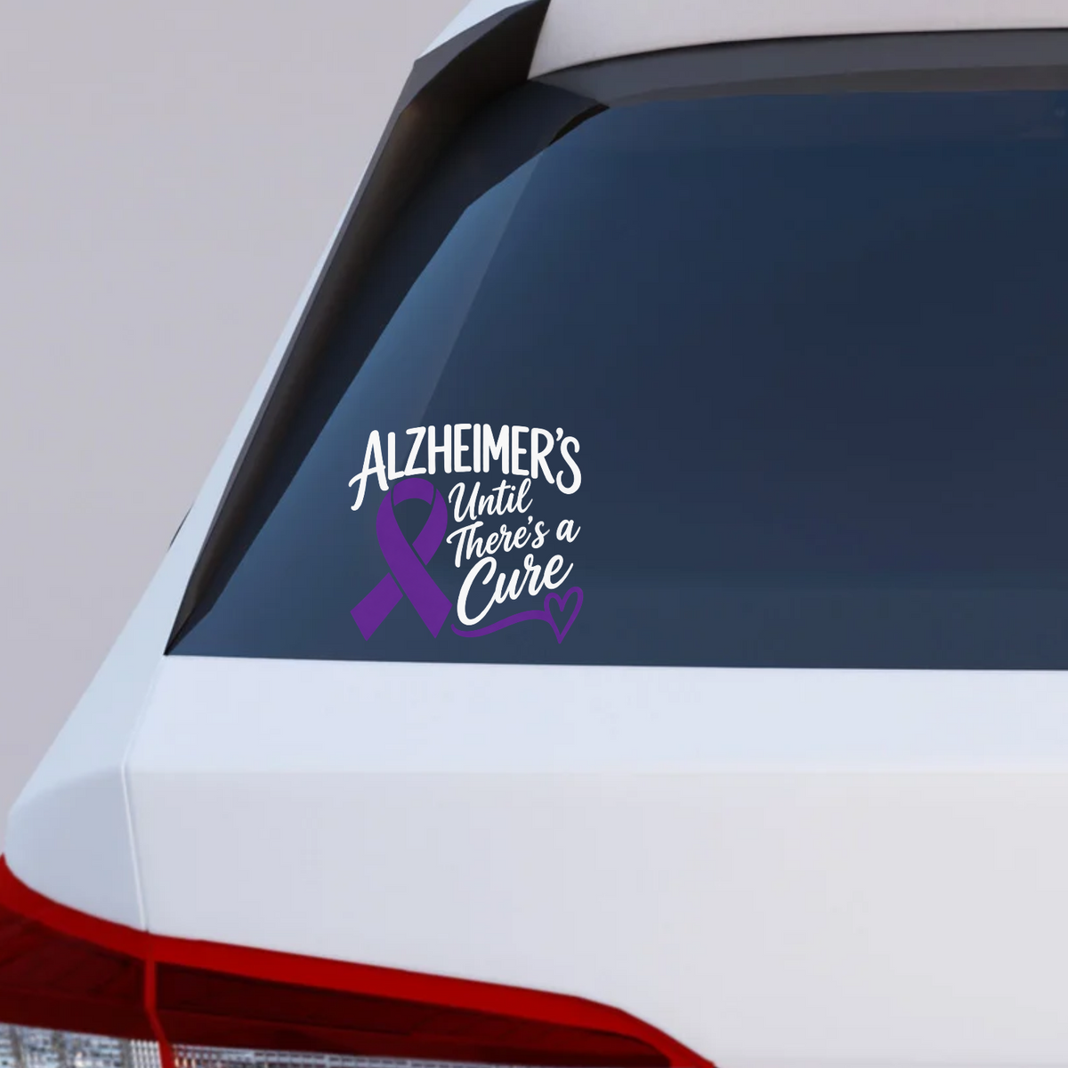 Alzheimer’s Until There’s a Cure Awareness Vinyl Decal