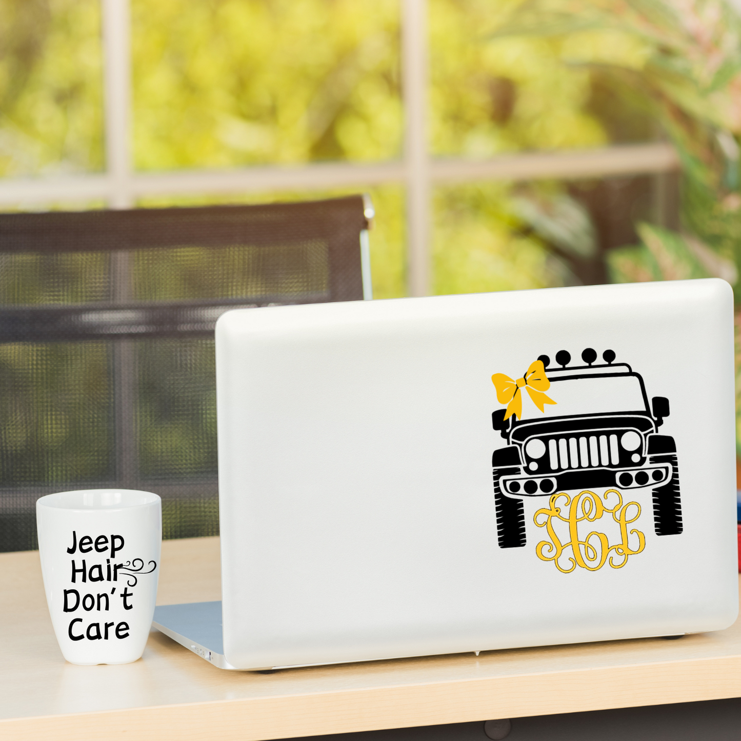 Customizable Jeep with Personalized Monogram and Optional Bow - Tailored JEEP Design with monogram