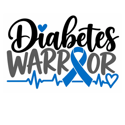 Diabetes Warrior Awareness Vinyl Decal