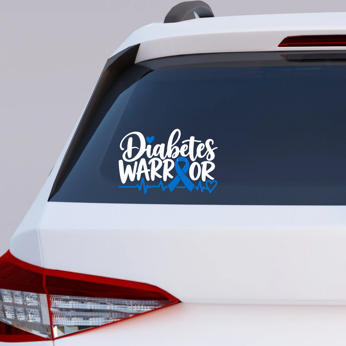 Diabetes Warrior Awareness Vinyl Decal