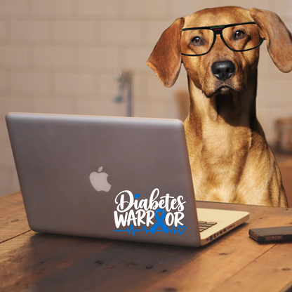 Diabetes Warrior Awareness Vinyl Decal