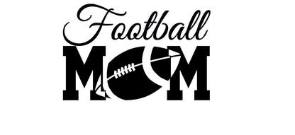 Mom Decal FOOTBALL MOM  decal -  Football Heart Mom Decal - Football decal - High School Football - RTIC Cup Decal Yeti Decal Window Decal