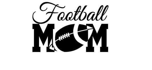 Mom Decal FOOTBALL MOM  decal -  Football Heart Mom Decal - Football decal - High School Football - RTIC Cup Decal Yeti Decal Window Decal