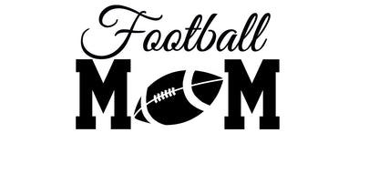 FOOTBALL MOM  decal -  Football Heart Mom Decal - Football decal - High School Football - RTIC Cup Decal Yeti Decal Window Decal