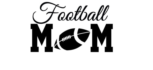 FOOTBALL MOM  decal -  Football Heart Mom Decal - Football decal - High School Football - RTIC Cup Decal Yeti Decal Window Decal