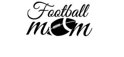 FOOTBALL MOM  decal -  Football Heart Mom Decal - Football decal - High School Football - RTIC Cup Decal Yeti Decal Window Decal
