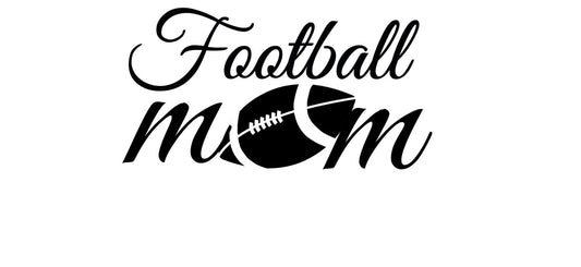 FOOTBALL MOM  decal -  Football Heart Mom Decal - Football decal - High School Football - RTIC Cup Decal Yeti Decal Window Decal