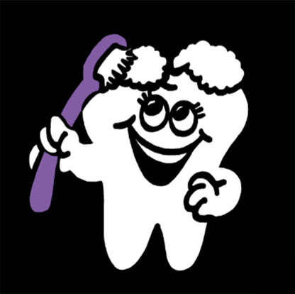 Dental Decal TOOTH DECAL - TOOTHBRUSH and Tooth Decal - Happy Tooth Brushing Teeth Decal - Dental Hygienist - Dental Assistant