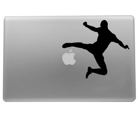 SOCCER Player  APPLE COMPUTER Decal - Cell phone - Macbook - Laptop - Macbook Decal