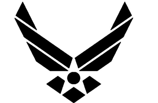 Air Force Vinyl Decal – Winged Military Vinyl Sticker for Cars Window, Laptops, and More