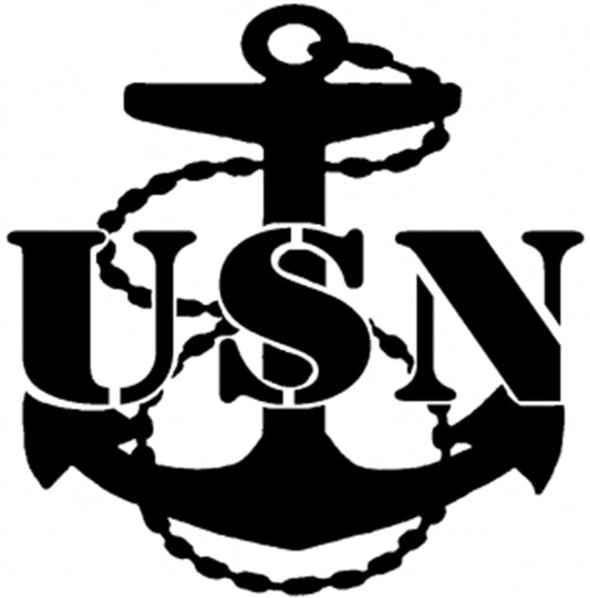 Navy Decal - US Navy Decal -Military Decal -  RTIC Cup Decal Yeti Decal Window Decal