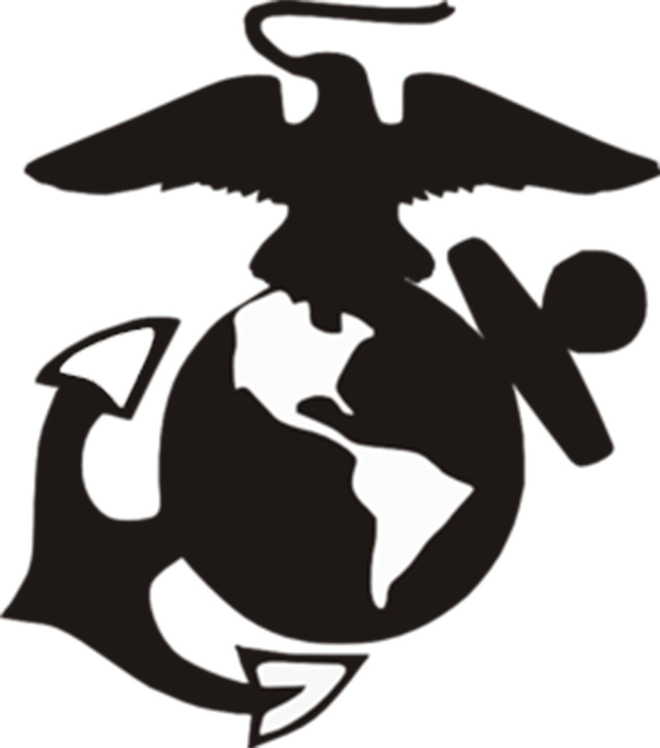 Marine Decal - US Marine Decal -Military Decal -  RTIC Cup Decal Yeti Decal Window Decal