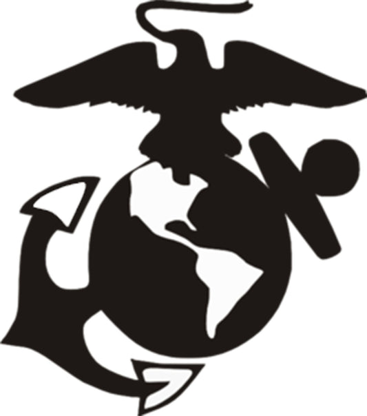 Marine Decal - US Marine Decal -Military Decal -  RTIC Cup Decal Yeti Decal Window Decal