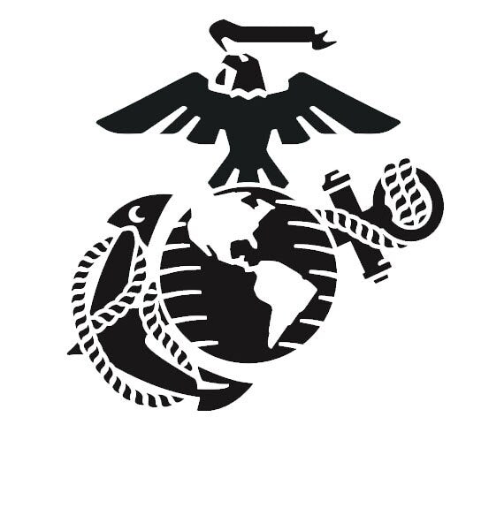 Marine Decal - US Marine Decal -Military Decal -  RTIC Cup Decal Yeti Decal Window Decal
