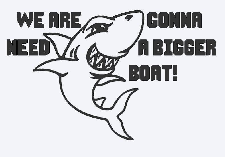 YJaws Decal You are going to need a bigger boat with shark decal -  Vinyl Decal RTIC CAR YETI Window Decal
