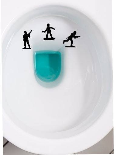 WEE WEE TARGETS Set of 3 - Potty Training Pee Targets Toilet Training Vinyl Toilet Decals Aim Decals Toddler Pee Targets Potty Training Fun