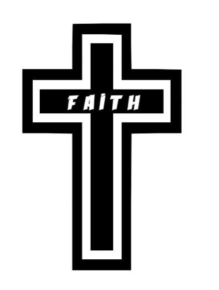 Inspirational Faith Cross Car Window Decal - Religious Gifts | Christian Car Decals| Car Window Decals