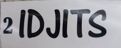 TV SHOW Supernatural  - Idjits - Bobby Singer Decal SPN Fan #SPNfamily Decal  Winchester Car decal Window Decal  Cup Decal