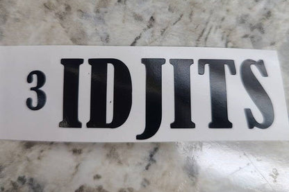 TV SHOW Supernatural  - Idjits - Bobby Singer Decal SPN Fan #SPNfamily Decal  Winchester Car decal Window Decal  Cup Decal