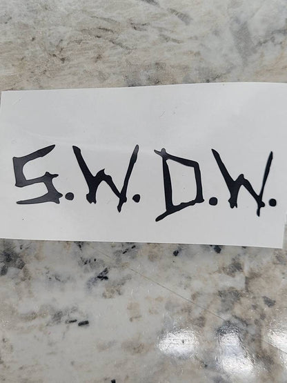 Tv Show Supernatural Set of Initials SW DW Sam Winchester  Dean  Winchester Decal SPN Fan #SPNfamily Decal Car decal Window Decal  Cup Decal