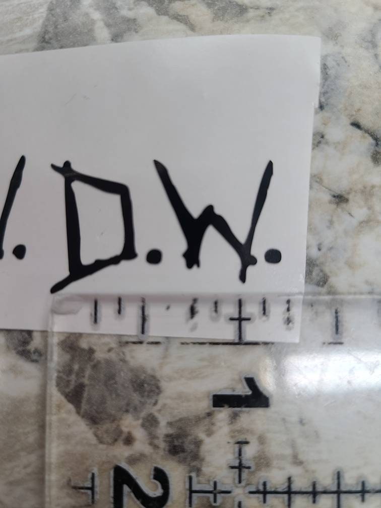 Tv Show Supernatural Set of Initials SW DW Sam Winchester  Dean  Winchester Decal SPN Fan #SPNfamily Decal Car decal Window Decal  Cup Decal