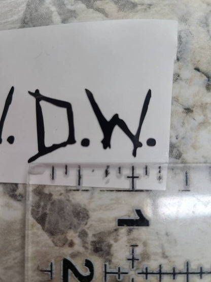 Tv Show Supernatural Set of Initials SW DW Sam Winchester  Dean  Winchester Decal SPN Fan #SPNfamily Decal Car decal Window Decal  Cup Decal