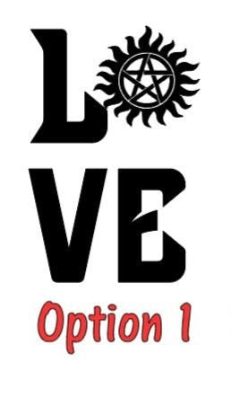 TV SHOW Supernatural Love (anit-possession) Decal SPN Fan #SPNfamily Decal  Winchester Car decal Window Decal  Cup Decal