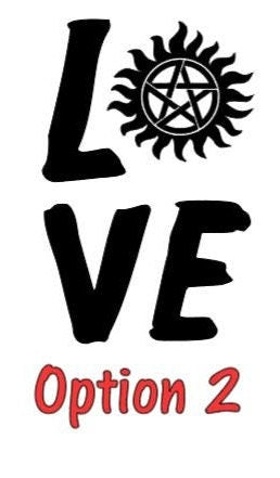 TV SHOW Supernatural Love (anit-possession) Decal SPN Fan #SPNfamily Decal  Winchester Car decal Window Decal  Cup Decal