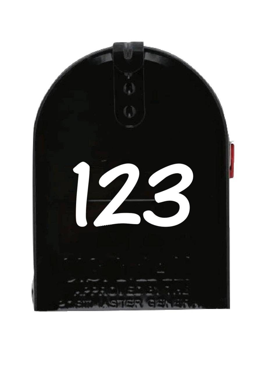 Personalized Mailbox Decal Name and Address Decal Front # Decal Left Side Right Side Decal