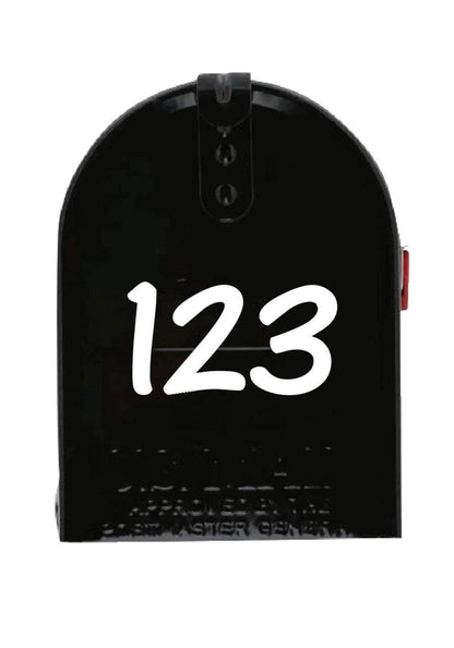 Personalized Mailbox Decal Name and Address Decal Front # Decal Left Side Right Side Decal